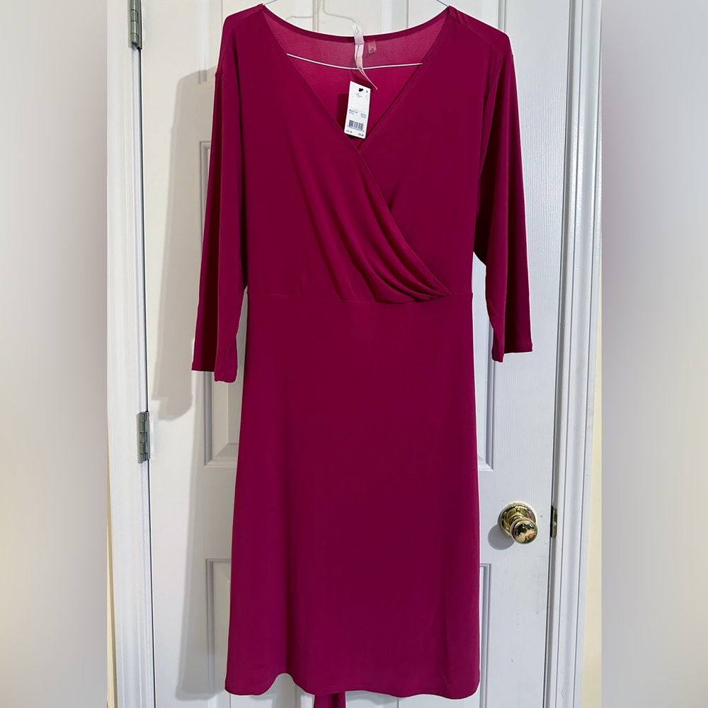 2x Dress Berry colored work date night dress